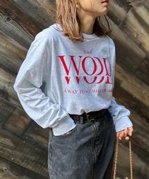 mi via loca | GILDAN前後ロゴプリントロングスリーブTシャツ【MVL001】(Tシャツ/カットソー)