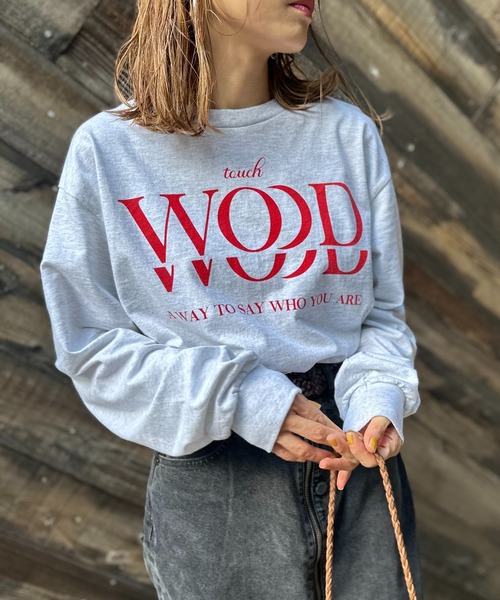 mi via loca(ミヴィアロカ)の「GILDAN touch WOOD ロゴロンT【MVL001 ※2A】(Tシャツ/カットソー・レディース・ホワイト×ブラック/ホワイト系その他/オートミール・MEDIUM/X-LARGE)」の22枚目の写真