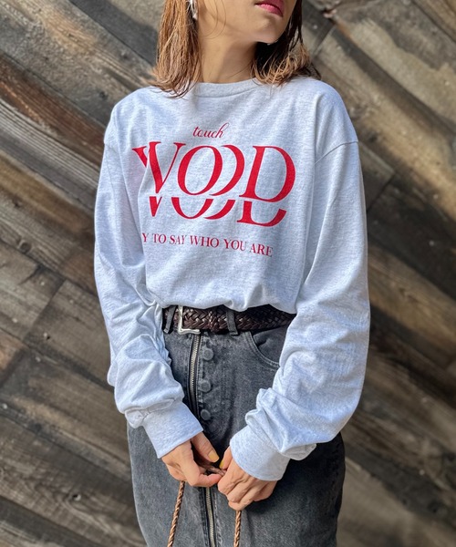 mi via loca(ミヴィアロカ)の「GILDAN touch WOOD ロゴロンT【MVL001 ※2A】(Tシャツ/カットソー・レディース・ホワイト×ブラック/ホワイト系その他/オートミール・MEDIUM/X-LARGE)」の20枚目の写真