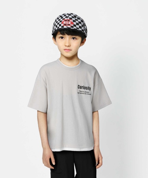 MPS（エムピーエス）の「【MPS】吸水速乾フェイクレイヤードＴシャツ（Tシャツ/カットソー・キッズ・グリーン/ホワイト・150/105/130/120/140/160）」の3枚目の写真