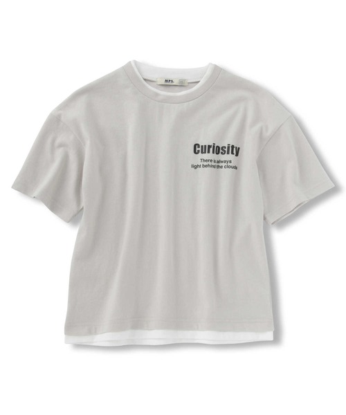 MPS（エムピーエス）の「【MPS】吸水速乾フェイクレイヤードＴシャツ（Tシャツ/カットソー・キッズ・グリーン/ホワイト・150/105/130/120/140/160）」の7枚目の写真