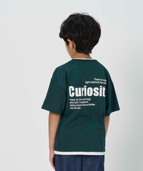 MPS（エムピーエス）の「【MPS】吸水速乾フェイクレイヤードＴシャツ（Tシャツ/カットソー・キッズ・グリーン/ホワイト・150/105/130/120/140/160）」の6枚目の写真