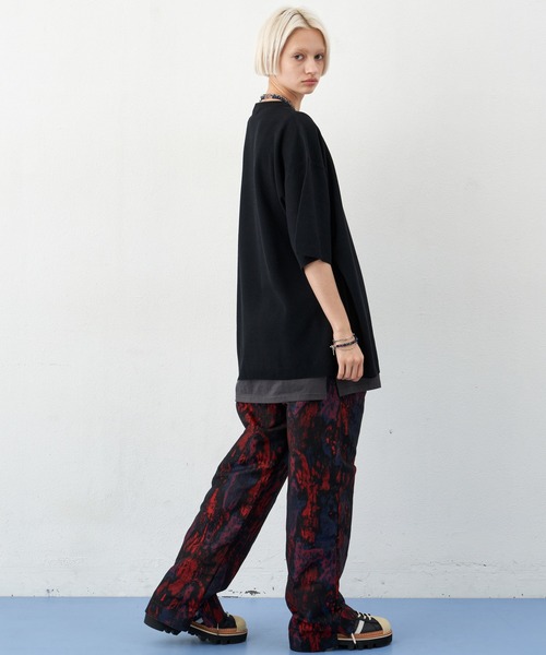 AIVER（アイバー）の「AIVER　サマービッグニットTEE（ニット/セーター・メンズ・ライトブルー/ブラック/ピンク・MEDIUM/LARGE/SMALL）」の8枚目の写真