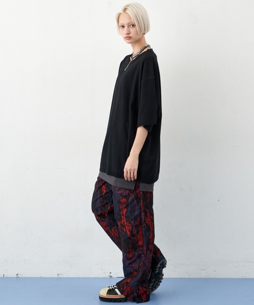 AIVER（アイバー）の「AIVER　サマービッグニットTEE（ニット/セーター・メンズ・ライトブルー/ブラック/ピンク・MEDIUM/LARGE/SMALL）」の9枚目の写真