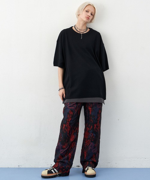 AIVER（アイバー）の「AIVER　サマービッグニットTEE（ニット/セーター・メンズ・ライトブルー/ブラック/ピンク・MEDIUM/LARGE/SMALL）」の10枚目の写真