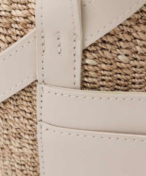 VIOLAd'ORO(ヴィオラドーロ)の「【VIOLAd’ORO/ヴィオラドーロ】 コンビバスケットS(かごバッグ・レディース・パープル/ホワイト/キャメル・FREE)」の14枚目の写真