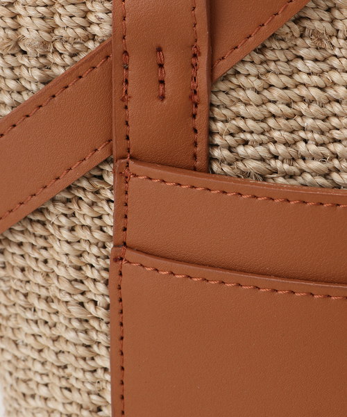 VIOLAd'ORO(ヴィオラドーロ)の「【VIOLAd’ORO/ヴィオラドーロ】 コンビバスケットS(かごバッグ・レディース・パープル/ホワイト/キャメル・FREE)」の15枚目の写真