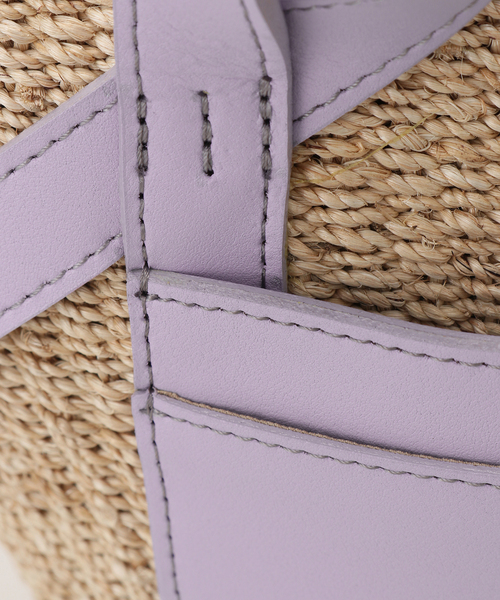 VIOLAd'ORO(ヴィオラドーロ)の「【VIOLAd’ORO/ヴィオラドーロ】 コンビバスケットS(かごバッグ・レディース・パープル/ホワイト/キャメル・FREE)」の16枚目の写真