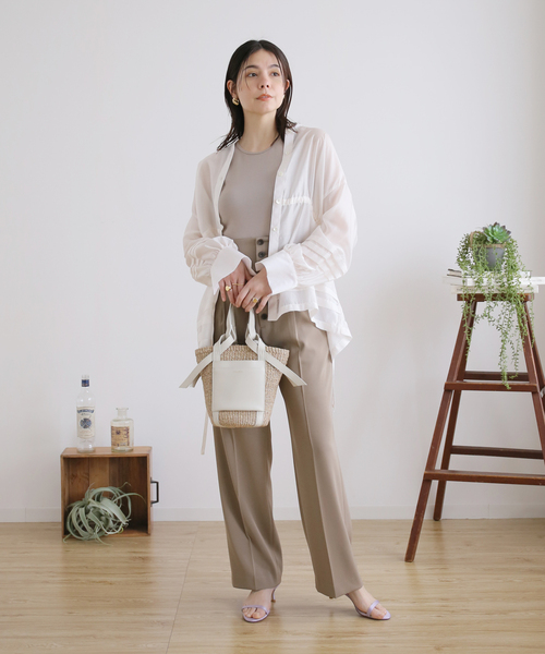 VIOLAd'ORO(ヴィオラドーロ)の「【VIOLAd’ORO/ヴィオラドーロ】 コンビバスケットS(かごバッグ・レディース・パープル/ホワイト/キャメル・FREE)」の22枚目の写真