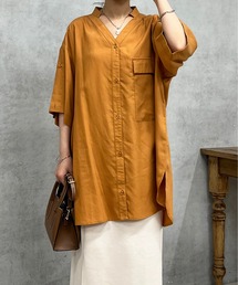 un dix cors（アンディコール）の「袖スリットリネン混シャツ（シャツ/ブラウス）」