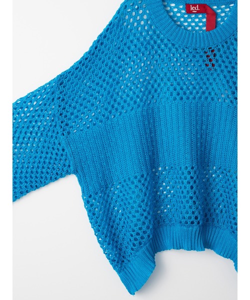 今期新品⭐︎equo ⭐︎TIE和紙メッシュクロス編みプルオーバー　マレットメット 今期新品⭐︎equo ⭐︎TIE和紙メッシュクロス編みプルオーバー