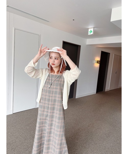 JUMELLE（ジュメロ）の「シアーラメカーディガン（カーディガン/ボレロ・レディース・ピンク/ベージュ・FREE）」の15枚目の写真