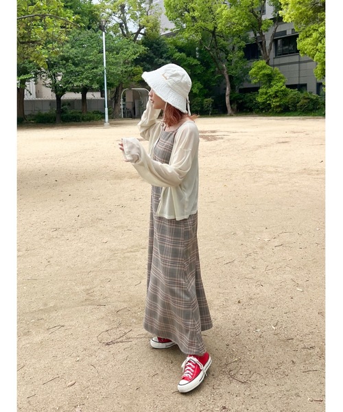 JUMELLE（ジュメロ）の「シアーラメカーディガン（カーディガン/ボレロ・レディース・ピンク/ベージュ・FREE）」の18枚目の写真