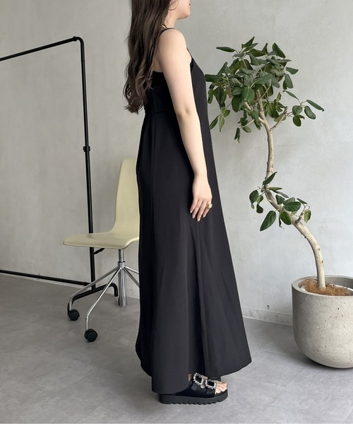 prose verse（プロズヴェール）の「2wayストラップフレアキャミワンピース（ワンピース・レディース・ブラック・MEDIUM）」の9枚目の写真