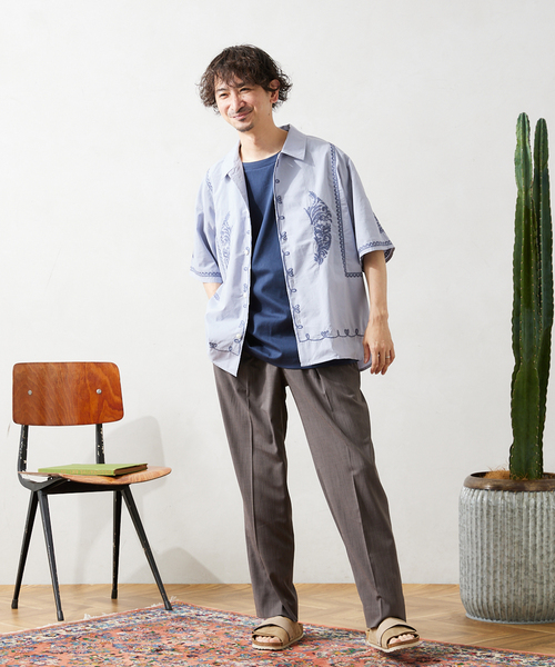 JOURNAL STANDARD relume(ジャーナルスタンダード レリューム)の「"イージーケア" SLUB TR TORO ツータックスラックス(スラックス・メンズ・チャコールグレー/ブラック/アイボリー・MEDIUM/LARGE)」の11枚目の写真