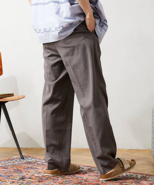 JOURNAL STANDARD relume(ジャーナルスタンダード レリューム)の「"イージーケア" SLUB TR TORO ツータックスラックス(スラックス・メンズ・チャコールグレー/ブラック/アイボリー・MEDIUM/LARGE)」の19枚目の写真