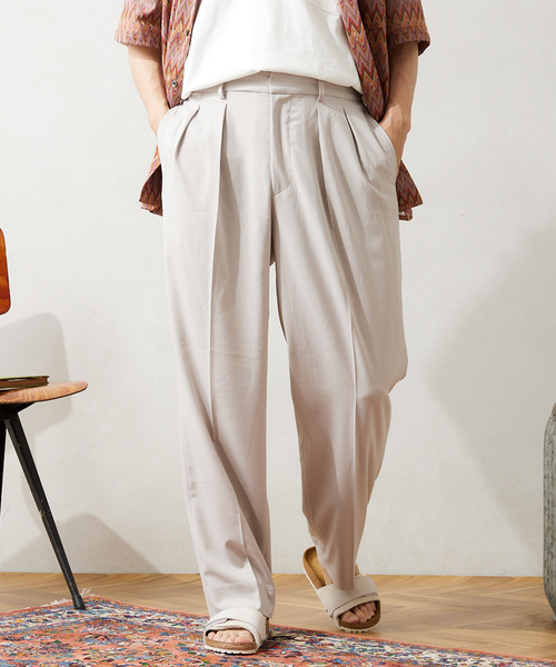 JOURNAL STANDARD relume(ジャーナルスタンダード レリューム)の「"イージーケア" SLUB TR TORO ツータックスラックス(スラックス・メンズ・チャコールグレー/ブラック/アイボリー・MEDIUM/LARGE)」の21枚目の写真