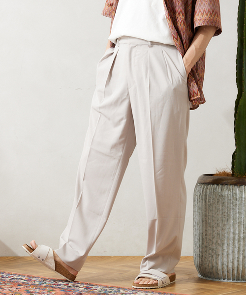 JOURNAL STANDARD relume(ジャーナルスタンダード レリューム)の「"イージーケア" SLUB TR TORO ツータックスラックス(スラックス・メンズ・チャコールグレー/ブラック/アイボリー・MEDIUM/LARGE)」の22枚目の写真