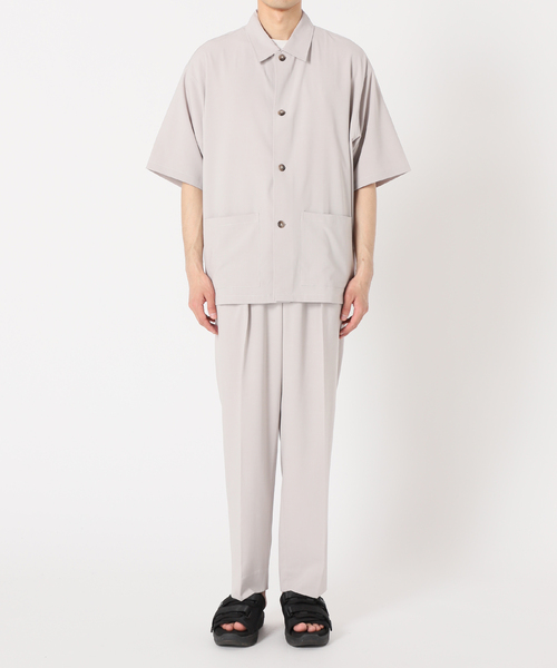 JOURNAL STANDARD relume(ジャーナルスタンダード レリューム)の「"イージーケア" SLUB TR TORO ツータックスラックス(スラックス・メンズ・チャコールグレー/ブラック/アイボリー・MEDIUM/LARGE)」の4枚目の写真