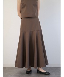 【ZOZO限定カラー有】切替マーメイドスカート / original switching mermaid skirt ロング ティアード マーメード マキシ丈 フレア アイボリー グレー ブラック