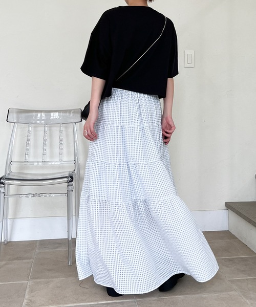 【関税込み】Kathryn Bowen ミディアムスカート Maison de CINQ｜LIBERTYプリントタックギャザースカート