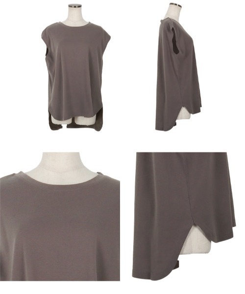 [ASELEAR]汗染み防止フレンチスリーブTシャツ