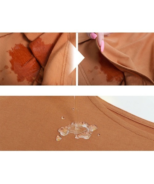 [ASELEAR]汗染み防止フレンチスリーブTシャツ