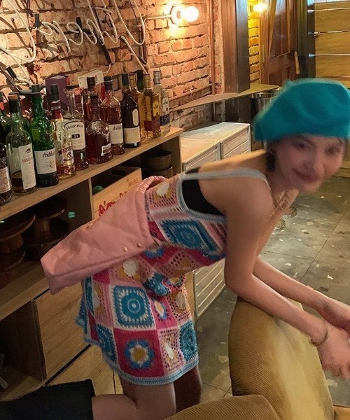 LAC-VERT（ラック・ヴェール）の「クロシェ編みニットワンピース（ワンピース・レディース・その他3/その他1/その他2/ブラウン/ピンク/ブルー・FREE）」の17枚目の写真