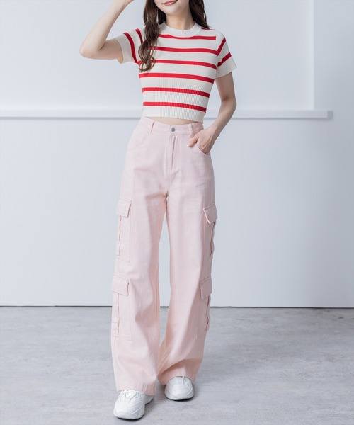 clear（クリア）の「×カーゴワイドパンツ（カーゴパンツ・レディース・ライトベージュ/ブラック/ピンク・M/S）」の18枚目の写真