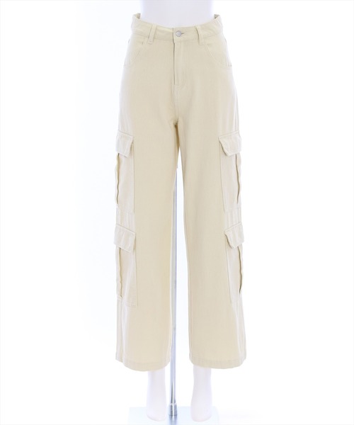 clear（クリア）の「×カーゴワイドパンツ（カーゴパンツ・レディース・ライトベージュ/ブラック/ピンク・M/S）」の12枚目の写真
