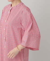 Curensology × THOMAS MASON シャツワンピース ブルー Curensology（カレンソロジー）の「Curensology(カレンソロジー