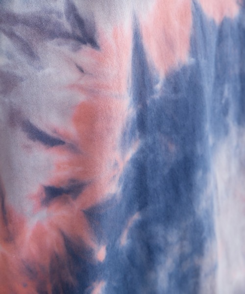 miclat（ミクラ）の「大きいサイズ　タイダイ柄バックロゴチュニック　miclat（Tシャツ/カットソー・レディース・ピンク系/ラベンダー・L/LL/3L/4L/5L）」の5枚目の写真