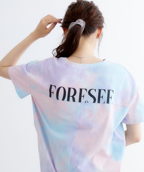 miclat（ミクラ）の「大きいサイズ　タイダイ柄バックロゴチュニック　miclat（Tシャツ/カットソー・レディース・ピンク系/ラベンダー・L/LL/3L/4L/5L）」の17枚目の写真