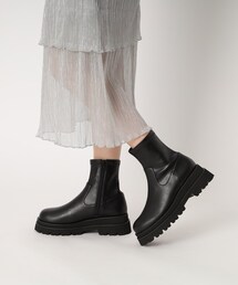 ESPERANZA | 厚底トラックソールショートブーツ レイン対応(ブーツ)