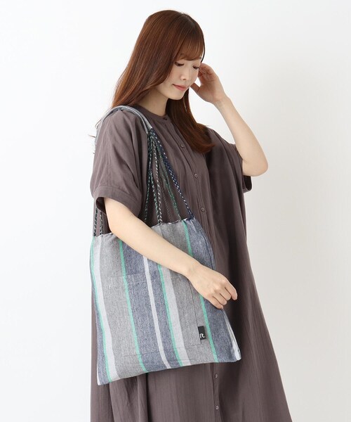 one'sterrace(ワンズテラス)の「◆【A4可】ROOTOTE ルートート A4ハンモックトート A(トートバッグ・レディース・ブルー/ブラウン・99)」の10枚目の写真