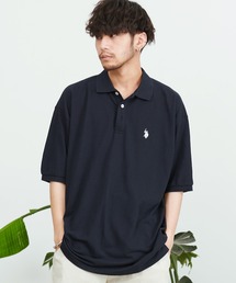 『U.S. POLO ASSN/ユーエスポロアッスン』ワンポイントロゴビッグ半袖ポロシャツ