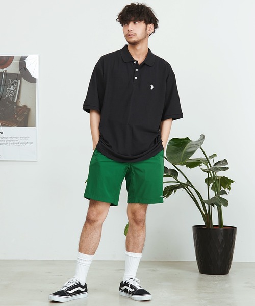 U.S. POLO ASSN.(ユーエスポロアッスン)の「『U.S. POLO ASSN/ユーエスポロアッスン』ワンポイントロゴビッグ半袖ポロシャツ(シャツ/ブラウス・メンズ・ホワイト/ネイビー/ダークグリーン/ブラック・L/M)」の12枚目の写真