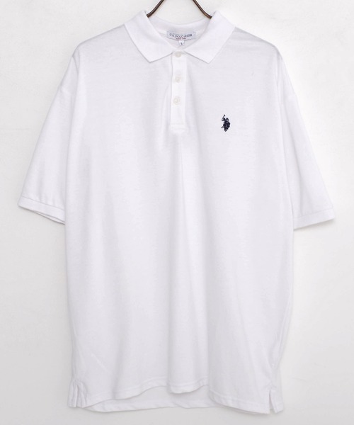 U.S. POLO ASSN.(ユーエスポロアッスン)の「『U.S. POLO ASSN/ユーエスポロアッスン』ワンポイントロゴビッグ半袖ポロシャツ(シャツ/ブラウス・メンズ・ホワイト/ネイビー/ダークグリーン/ブラック・L/M)」の22枚目の写真