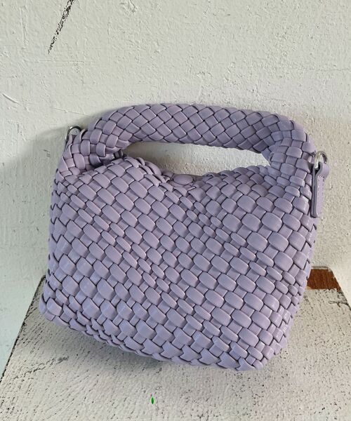 Kari & lili(カウリアンドリィリィ)の「mesh hand bag(ショルダーバッグ・レディース・グリーン/パープル・ONE SIZE)」の1枚目の写真