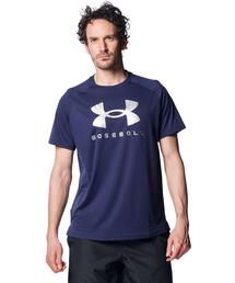 UAテック ショートスリーブTシャツ 〈ビッグロゴ〉(ベースボール/メンズ)