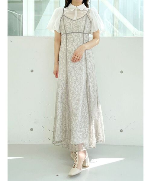 MERCURYDUO（マーキュリーデュオ）の「レースアップメッシュブーツ（ブーツ・レディース・アイボリー/ブラック/ブラウン・36/38）」の14枚目の写真