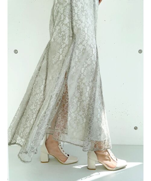 MERCURYDUO（マーキュリーデュオ）の「レースアップメッシュブーツ（ブーツ・レディース・アイボリー/ブラック/ブラウン・36/38）」の15枚目の写真