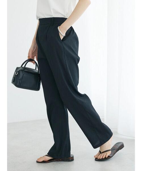 CRAFT STANDARD BOUTIQUE(クラフトスタンダードブティック)の「楊柳イージーパンツ(その他パンツ・レディース・ブラック/ブルー/グレー・M/L)」の4枚目の写真