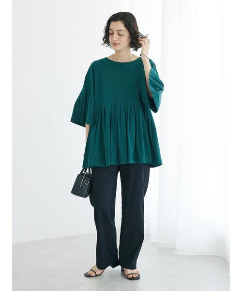 CRAFT STANDARD BOUTIQUE(クラフトスタンダードブティック)の「楊柳イージーパンツ(その他パンツ・レディース・ブラック/ブルー/グレー・M/L)」の12枚目の写真