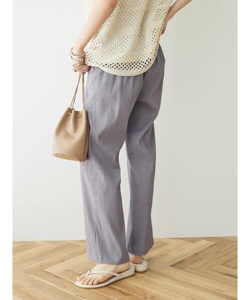 CRAFT STANDARD BOUTIQUE(クラフトスタンダードブティック)の「楊柳イージーパンツ(その他パンツ・レディース・ブラック/ブルー/グレー・M/L)」の6枚目の写真