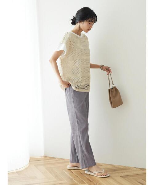 CRAFT STANDARD BOUTIQUE(クラフトスタンダードブティック)の「楊柳イージーパンツ(その他パンツ・レディース・ブラック/ブルー/グレー・M/L)」の20枚目の写真