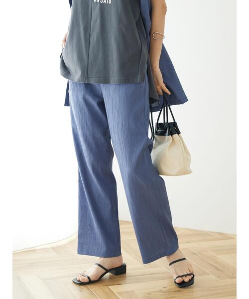 CRAFT STANDARD BOUTIQUE(クラフトスタンダードブティック)の「楊柳イージーパンツ(その他パンツ・レディース・ブラック/ブルー/グレー・M/L)」の7枚目の写真