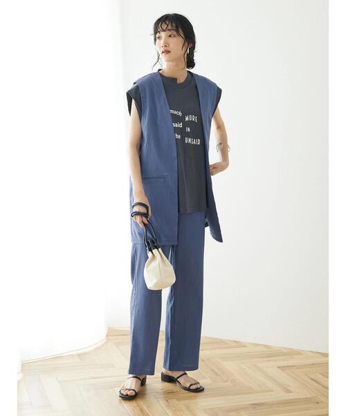 CRAFT STANDARD BOUTIQUE(クラフトスタンダードブティック)の「楊柳イージーパンツ(その他パンツ・レディース・ブラック/ブルー/グレー・M/L)」の18枚目の写真