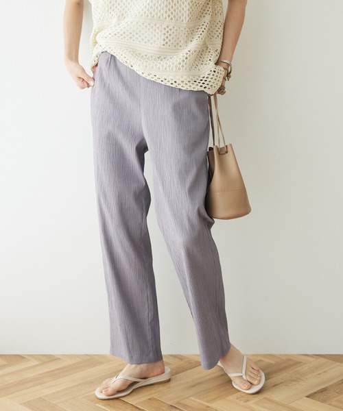 CRAFT STANDARD BOUTIQUE(クラフトスタンダードブティック)の「楊柳イージーパンツ(その他パンツ・レディース・ブラック/ブルー/グレー・M/L)」の1枚目の写真