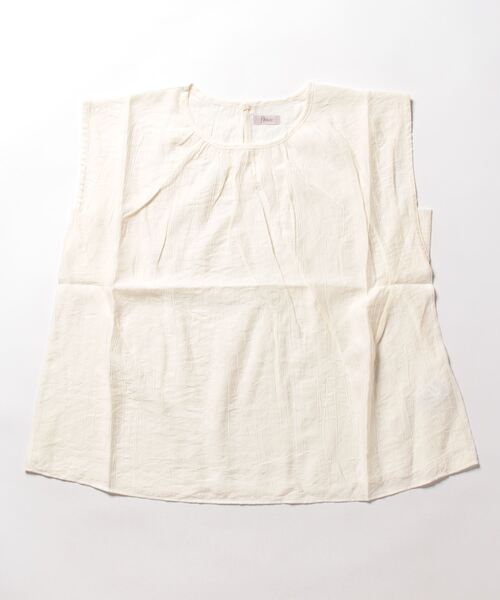 flower（フラワー）の「レディノースリーブブラウス（シャツ/ブラウス・レディース・ベージュ/アイボリー・FREE）」の13枚目の写真